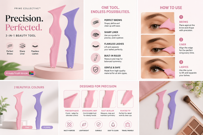 Prime Collective™ Reusable Silicone Beauty Ruler