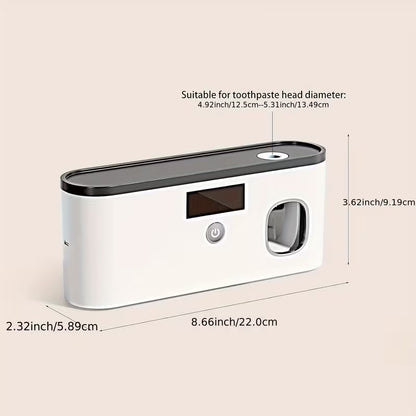 Smart Toothbrush Sanitizer with Automatic Toothpaste Dispenser