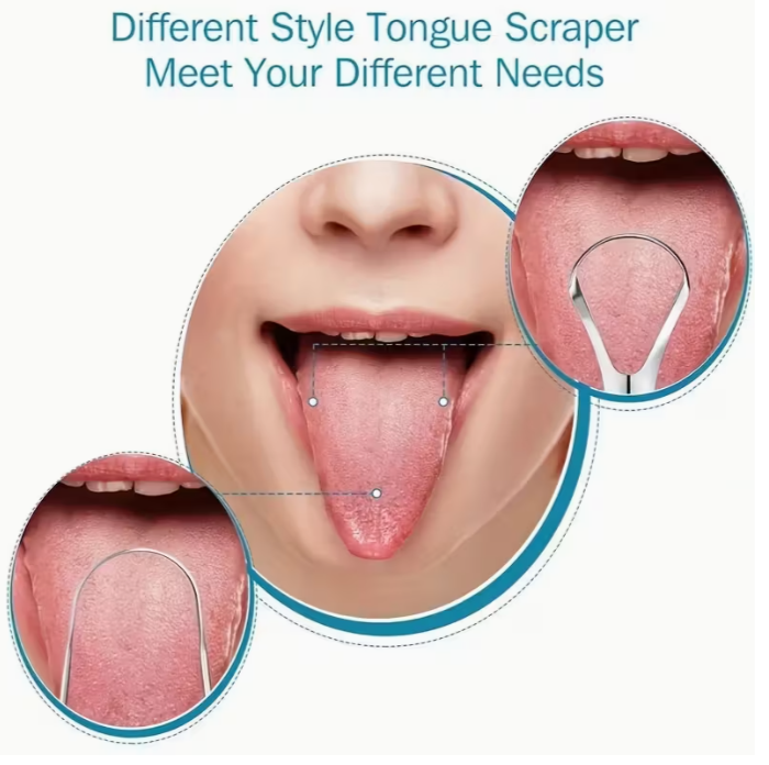 3pcs stainless steel spoon tongue scraper