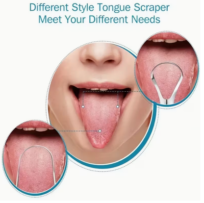 3pcs stainless steel spoon tongue scraper