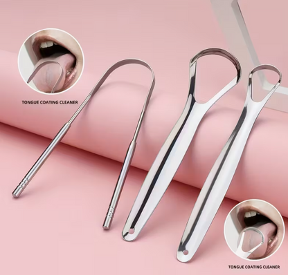 3pcs stainless steel spoon tongue scraper